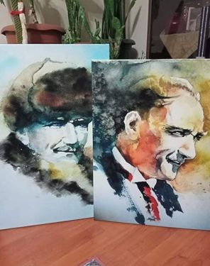 Atatürk Portresi Boyama Tablo